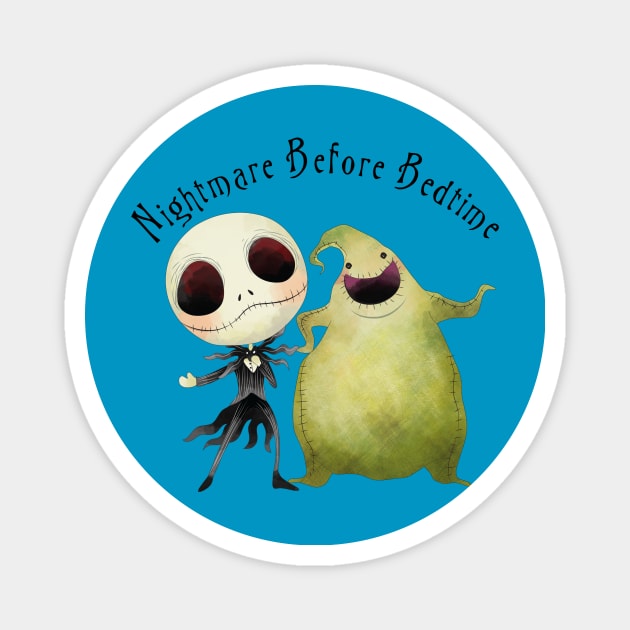 Nightmare Before Bedtime Magnet by WalkingMombieDesign